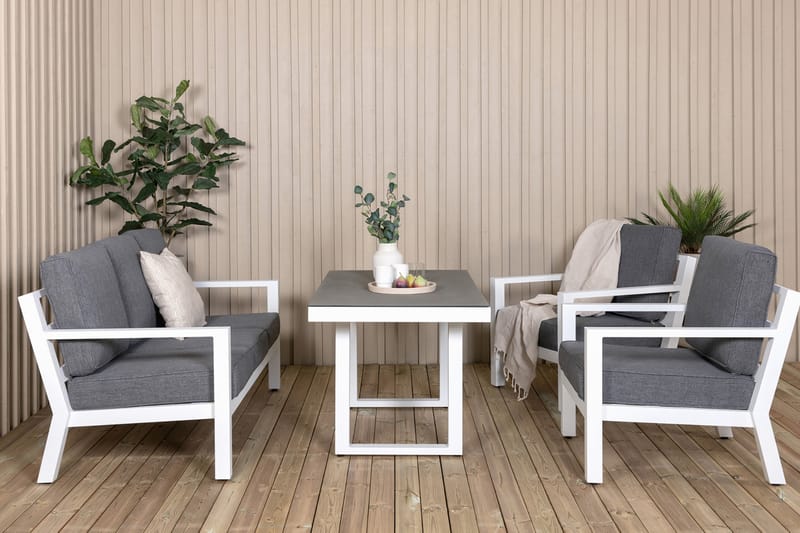 Barcelona Loungegruppe Hvit - Venture Home - Verandamøbler - Sofagruppe utendørs - Loungesett