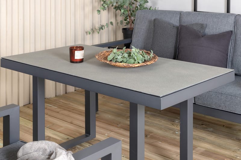 Barcelona loungegruppe svart - Venture Home - Hagemøbler - Loungemøbler - Loungesett