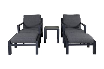 Barcelona Loungegruppe - Svart - Hagemøbler - Loungemøbler - Loungesett