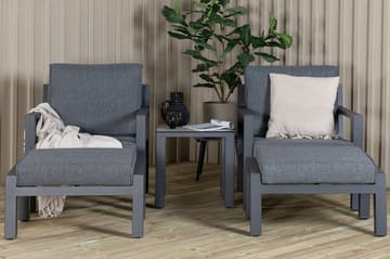 Barcelona Loungegruppe - Svart - Hagemøbler - Loungemøbler - Loungesett