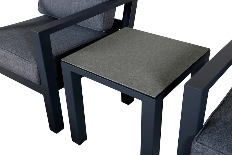 Barcelona Loungegruppe - Svart - Hagemøbler - Loungemøbler - Loungesett