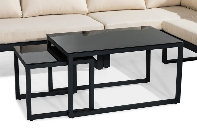 Bullerö Loungegruppe - Svart/Teak - Hagemøbler - Loungemøbler - Loungesett