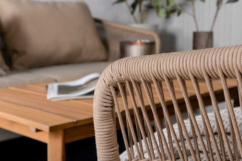 Chanel Loungegruppe Brun - Venture Home - Verandamøbler - Sofagruppe utendørs - Loungesett
