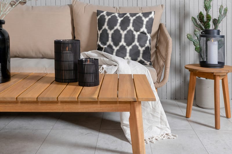 Chania Hjørneloungegruppe Brun - Venture Home - Verandamøbler - Sofagruppe utendørs - Loungesett