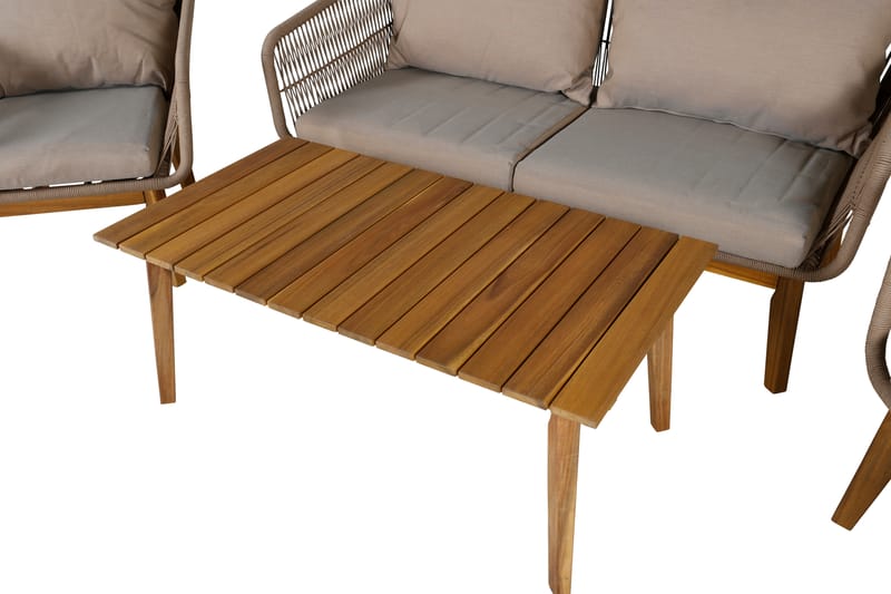 Chania Loungegruppe - Brun - Hagemøbler - Loungemøbler - Loungesett