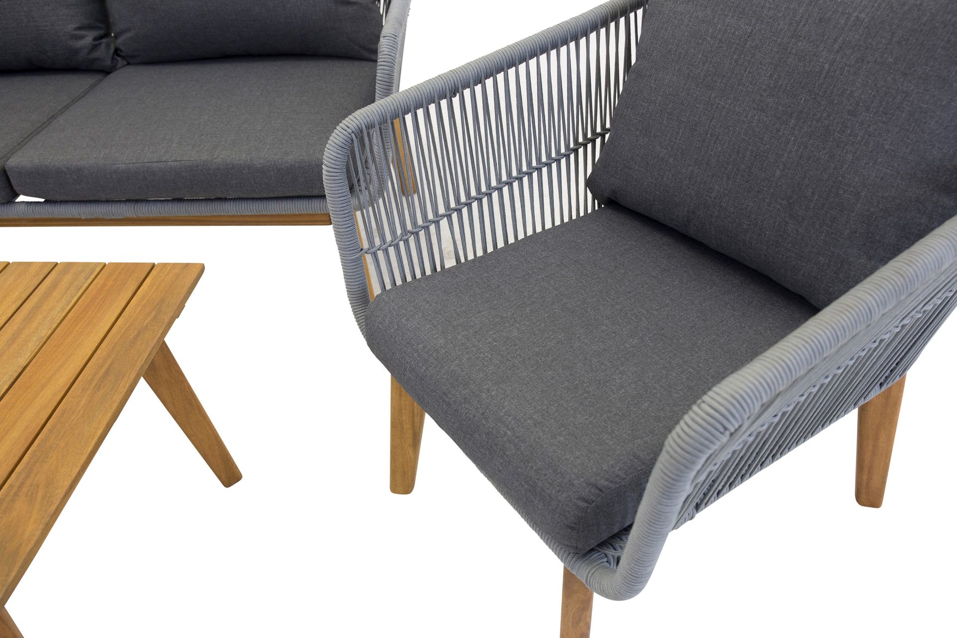 Chania Loungegruppe - Grå - Hagemøbler - Loungemøbler - Loungesett
