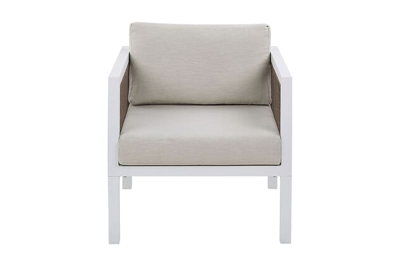 Columbero Loungegruppe 5-seter - Hvit / Brun - Hagemøbler - Loungemøbler - Loungesett