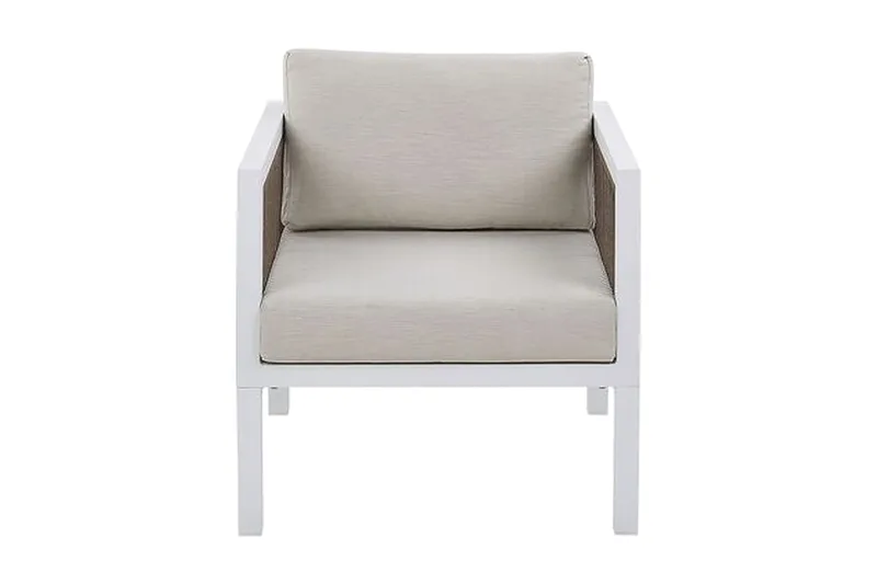 Columbero Loungegruppe 5-seter - Hvit / Brun - Hagemøbler - Loungemøbler - Loungesett