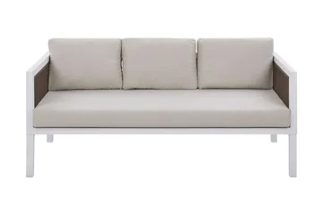 Columbero Loungegruppe 5-seter - Hvit / Brun - Hagemøbler - Loungemøbler - Loungesett