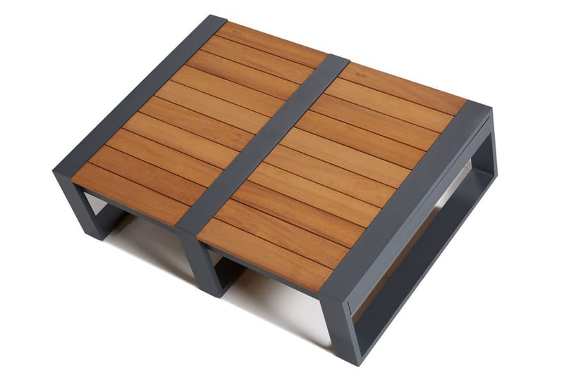 Dereseki Hjørneloungegruppe 5-seters - Grå / Svart - Hagemøbler - Loungemøbler - Loungesett