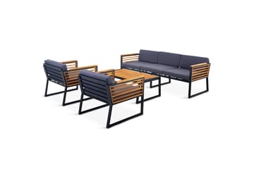 Duvholmen Loungegruppe 5-seters Brun - Lyfco - Hagemøbler - Loungemøbler - Loungesett