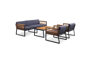 Duvholmen Loungegruppe 5-seters Brun - Lyfco - Hagemøbler - Loungemøbler - Loungesett