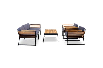 Duvholmen Loungegruppe 5-seters Brun - Lyfco - Hagemøbler - Loungemøbler - Loungesett