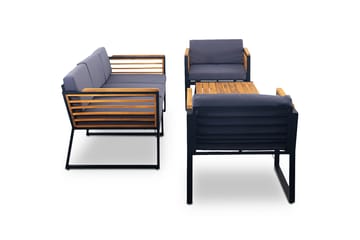 Duvholmen Loungegruppe 5-seters Brun - Lyfco - Hagemøbler - Loungemøbler - Loungesett