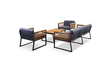 Duvholmen Loungegruppe 5-seters Brun - Lyfco - Hagemøbler - Loungemøbler - Loungesett