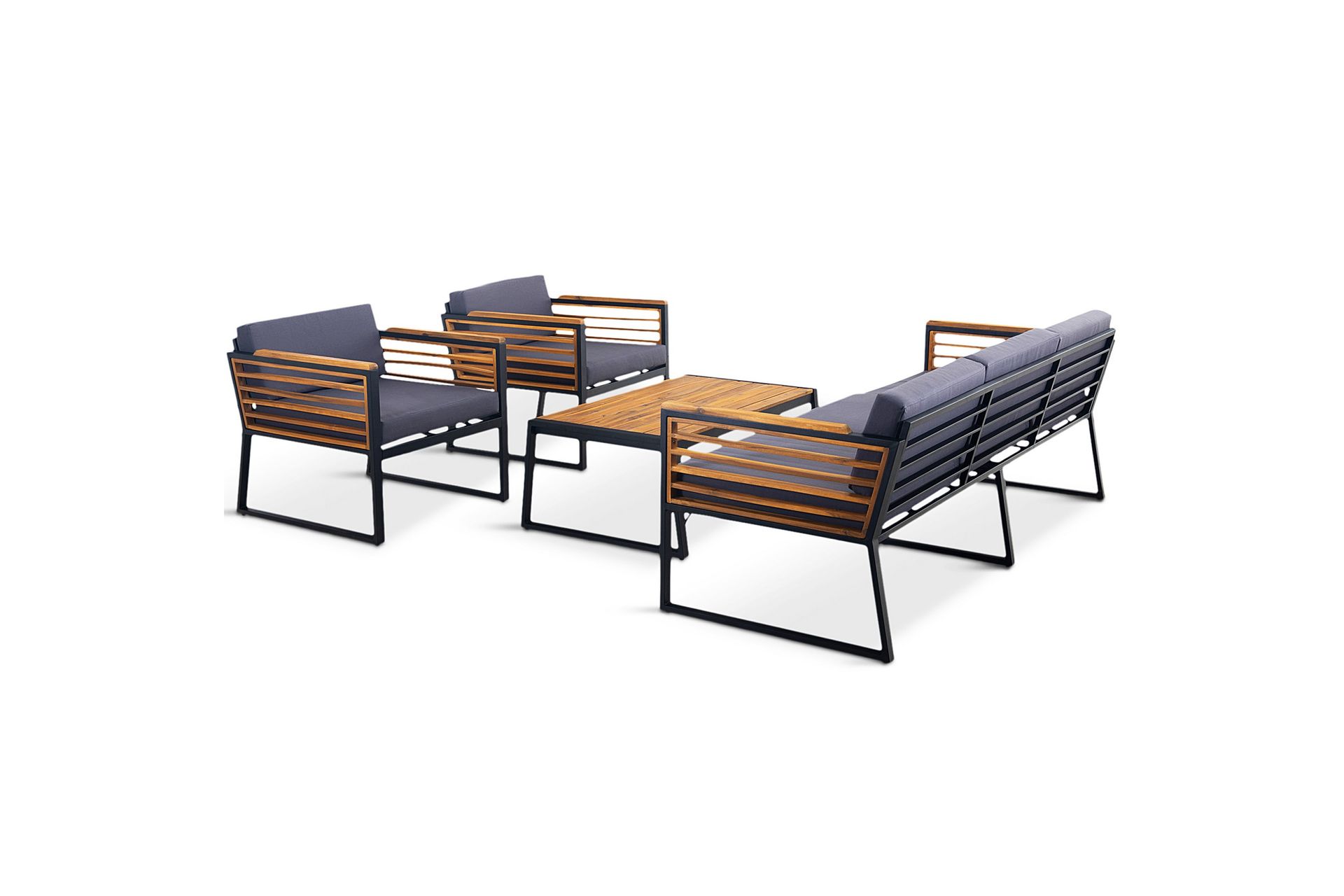 Duvholmen Loungegruppe 5-seters Brun - Lyfco - Hagemøbler - Loungemøbler - Loungesett