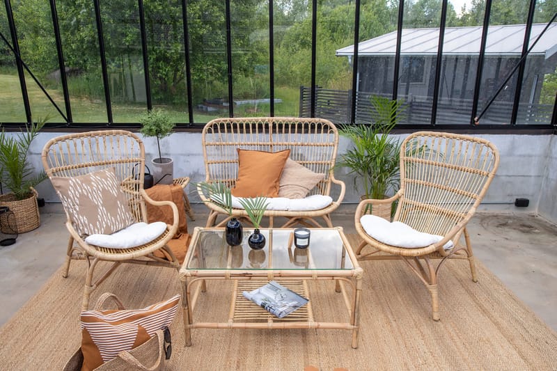 Ella Loungegruppe med Puter Tre/natur - Venture Home - Verandamøbler - Sofagruppe utendørs - Loungesett