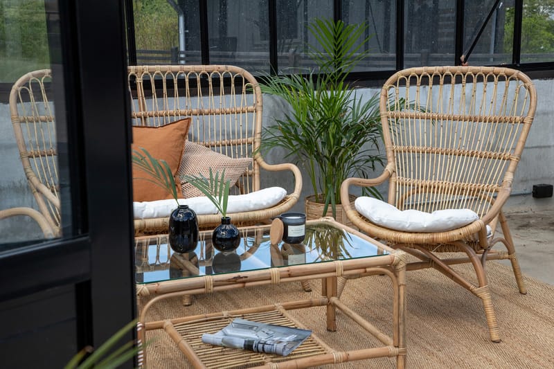 Ella Loungegruppe med Puter Tre/natur - Venture Home - Verandamøbler - Sofagruppe utendørs - Loungesett