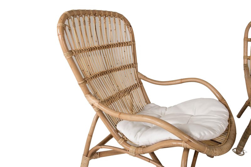 Ella loungegruppe med puter - Tre/natur - Hagemøbler - Loungemøbler - Loungesett