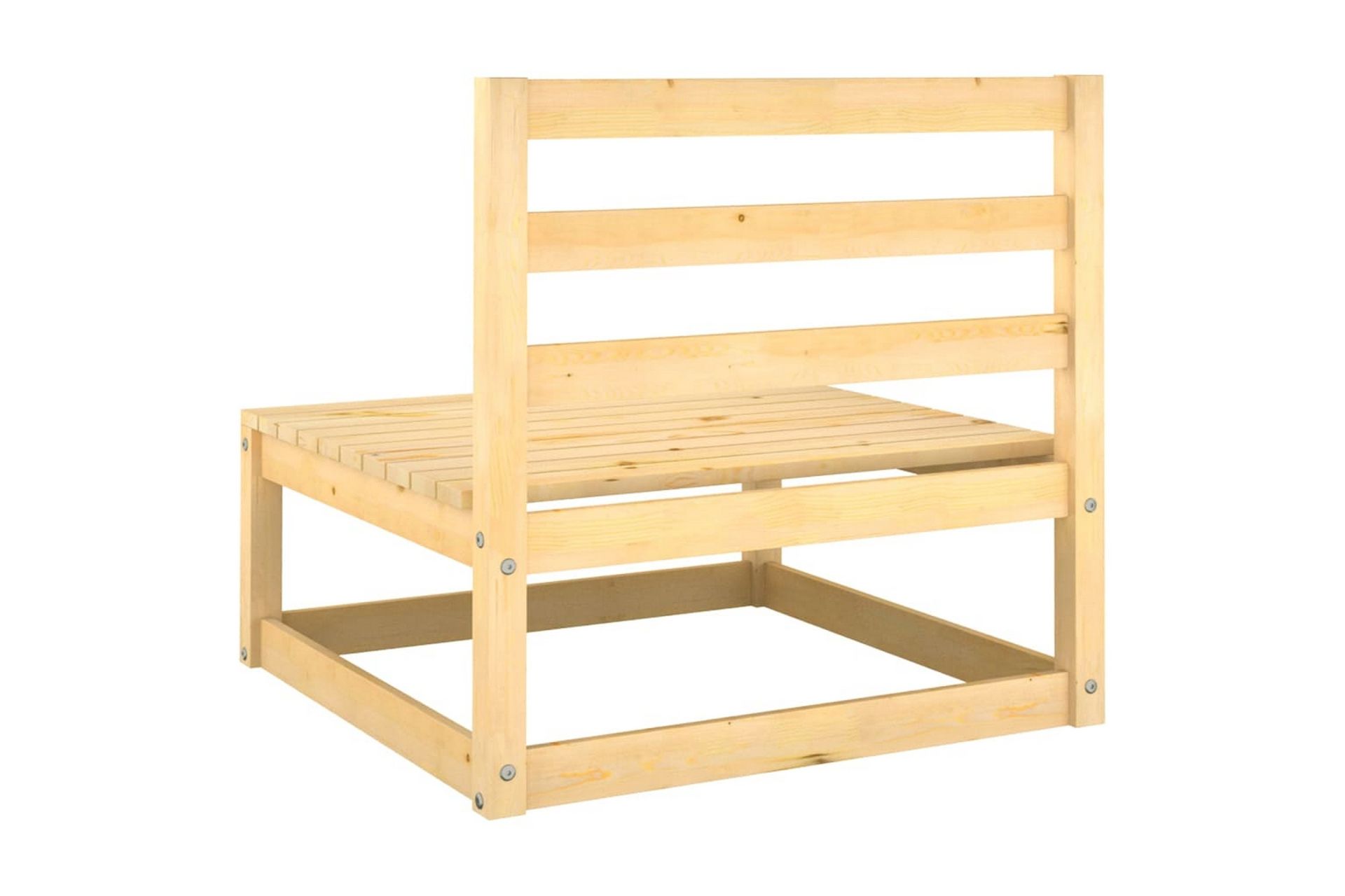 Hagesofagruppe 3 deler heltre furu - Brun - Hagemøbler - Loungemøbler - Loungesett