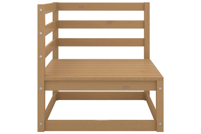 Hagesofagruppe 3 deler honningbrun heltre furu - Brun - Hagemøbler - Loungemøbler - Loungesett