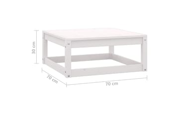 Hagesofagruppe 3 deler hvit heltre furu - Hvit - Hagemøbler - Loungemøbler - Loungesett