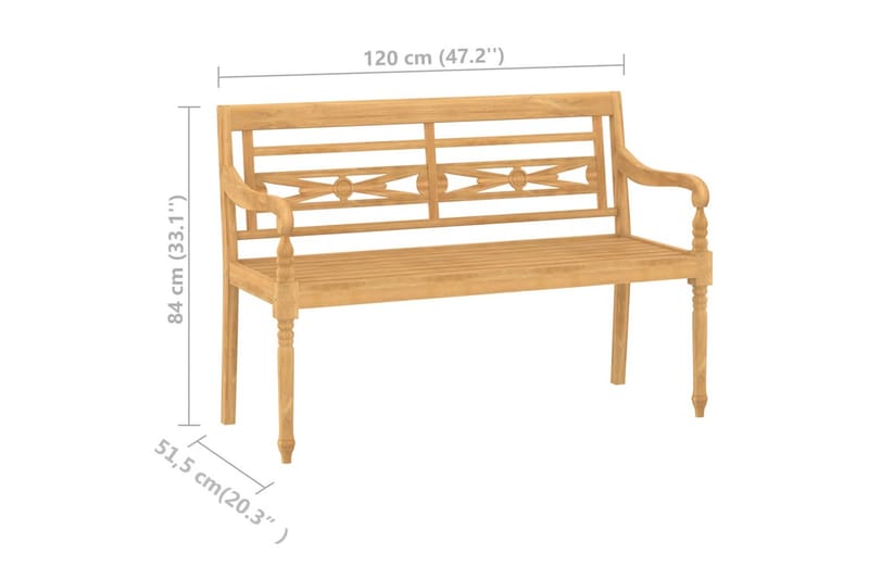 Hagesofagruppe 4 deler heltre teak - Brun - Verandamøbler - Sofagruppe utendørs - Loungesett