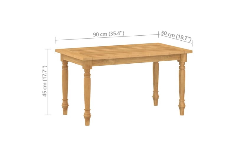 Hagesofagruppe 4 deler heltre teak - Brun - Verandamøbler - Sofagruppe utendørs - Loungesett