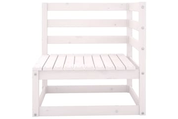 Hagesofagruppe 4 deler hvit heltre furu - Hvit - Hagemøbler - Loungemøbler - Loungesett