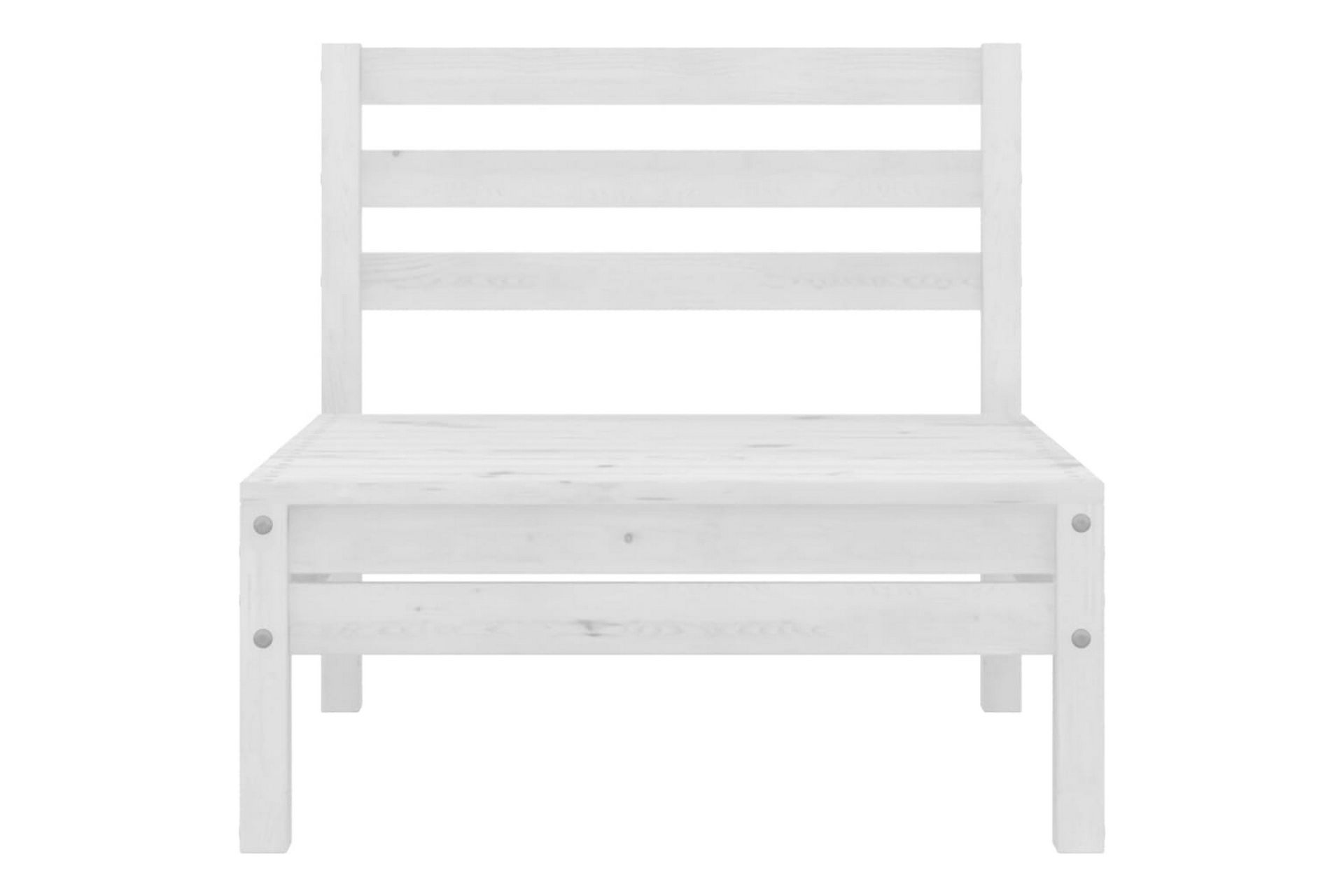 Hagesofagruppe 4 deler hvit heltre furu - Hvit - Hagemøbler - Loungemøbler - Loungesett
