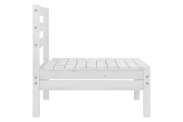 Hagesofagruppe 4 deler hvit heltre furu - Hvit - Hagemøbler - Loungemøbler - Loungesett