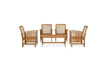 Hagesofagruppe 5 deler heltre akasie - Brun - Hagemøbler - Loungemøbler - Loungesett