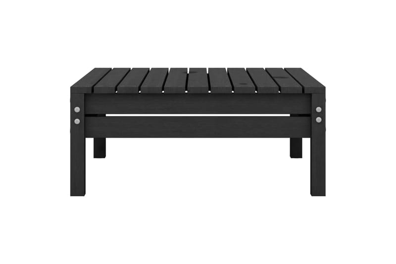 Hagesofagruppe 5 deler svart heltre furu - Svart - Loungesett - Verandamøbler - Sofagruppe utendørs