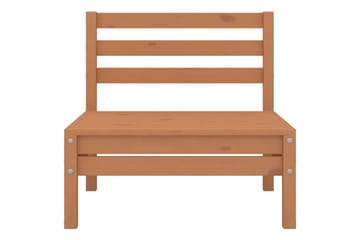Hagesofagruppe 6 deler honningbrun heltre furu - Brun - Hagemøbler - Loungemøbler - Loungesett