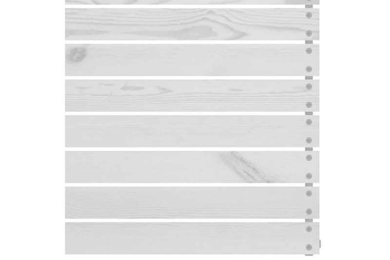 Hagesofagruppe 7 deler hvit heltre furu - Hvit - Verandamøbler - Sofagruppe utendørs - Loungesett