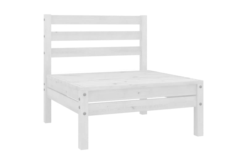 Hagesofagruppe 8 deler hvit heltre furu - Hvit - Hagemøbler - Loungemøbler - Loungesett