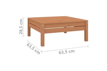 Hagesofagruppe 9 deler honningbrun heltre furu - Brun - Hagemøbler - Loungemøbler - Loungesett