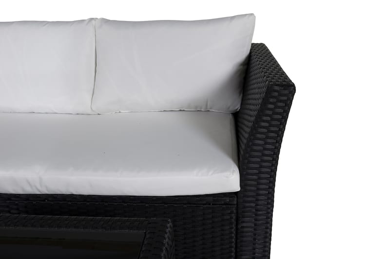 Haiti Loungegruppe med Puter - Svart - Hagemøbler - Loungemøbler - Loungesett