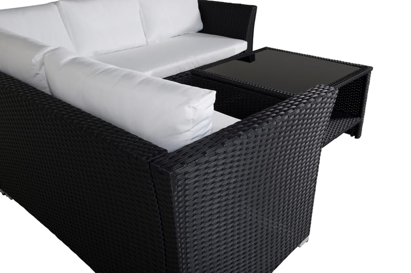 Haiti Loungegruppe med Puter - Svart - Hagemøbler - Loungemøbler - Loungesett