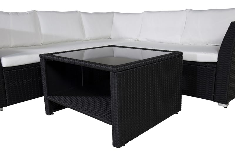 Haiti Loungegruppe med Puter - Svart - Hagemøbler - Loungemøbler - Loungesett