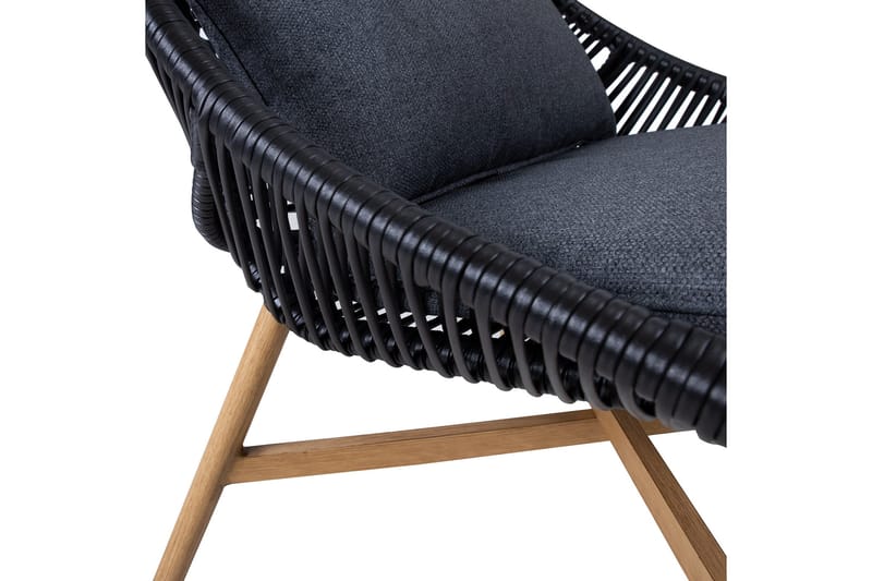 Helsinki Sofagruppe - Svart - Hagemøbler - Loungemøbler - Loungesett