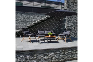 Helsinki Sofagruppe - Svart - Hagemøbler - Loungemøbler - Loungesett