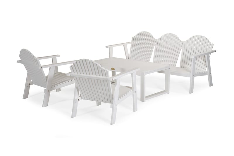 Hillerstorp Bullerö Sofagruppe 4-seters - Hvit - Hage - Utemiljø - Veranda & terrasse - Verandamøbler