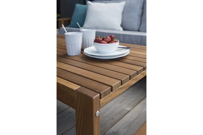 Hillerstorp Gotland Sofagruppe m Bord+Sofa+2 Lenestoler - Hvit/Beige - Hage - Utemiljø - Veranda & terrasse - Verandamøbler