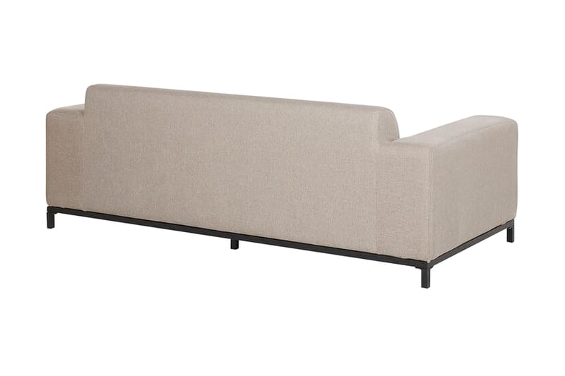 Hughen Loungegruppe 5-seter - Beige / Svart - Verandamøbler - Sofagruppe utendørs - Loungesett