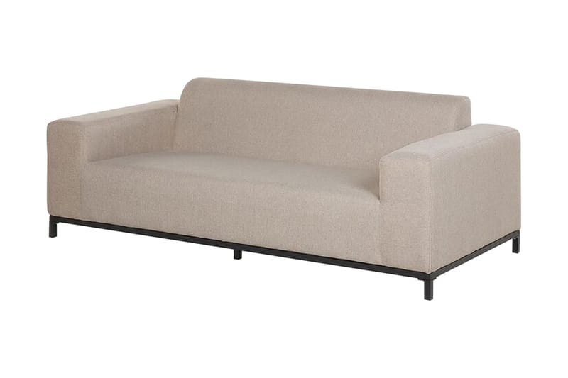 Hughen Loungegruppe 5-seter - Beige / Svart - Hagemøbler - Loungemøbler - Loungesett