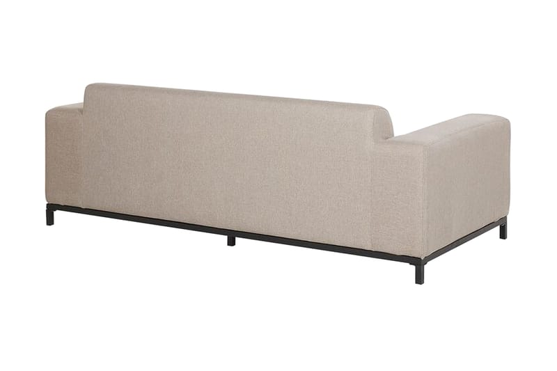 Hughen Loungegruppe 5-seter - Beige / Svart - Hagemøbler - Loungemøbler - Loungesett