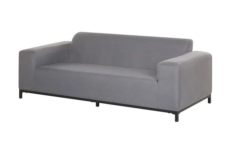 Hughen Loungegruppe 5-seter - Grå / Svart - Hagemøbler - Loungemøbler - Loungesett