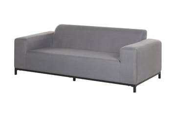Hughen Loungegruppe 5-seter - Grå / Svart - Hagemøbler - Loungemøbler - Loungesett