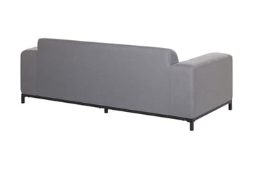 Hughen Loungegruppe 5-seter - Grå / Svart - Hagemøbler - Loungemøbler - Loungesett